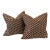 Pair of Contemporary 3d Optical Illusion Geometric Accent Pillow For Sale
