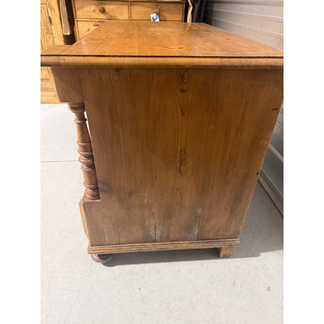 Antique Pine Three Drawers - Chest of Drawers From England For Sale - Image 14 of 18
