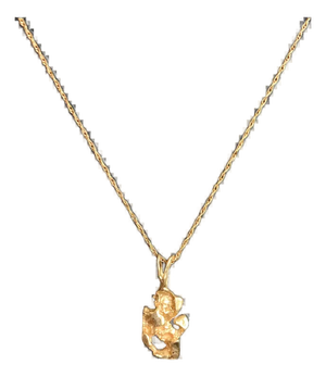 1970s 14k Gold Nugget Pendant