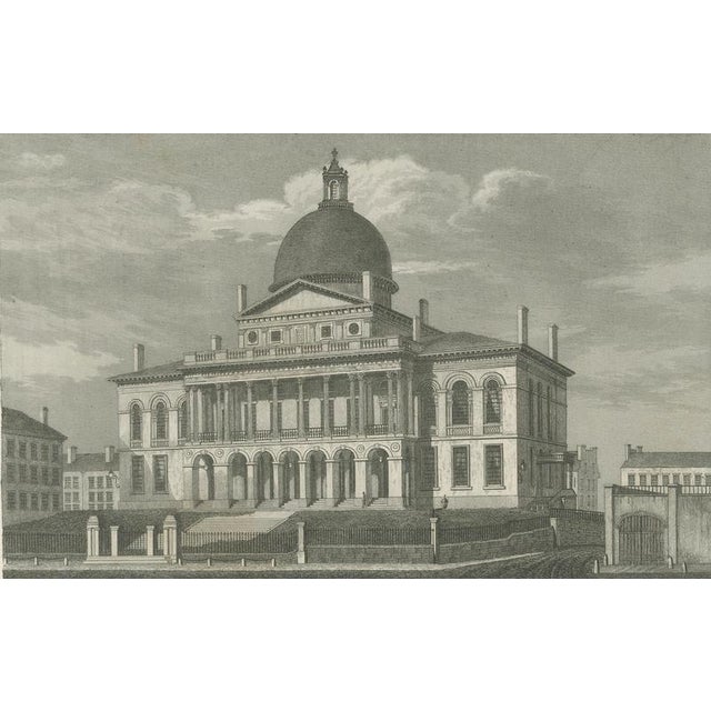 Joseph Meyer and Hermann Meyer, Boston State House on Beacon Hill, 1850, Steel Engraving For Sale - Image 4 of 9