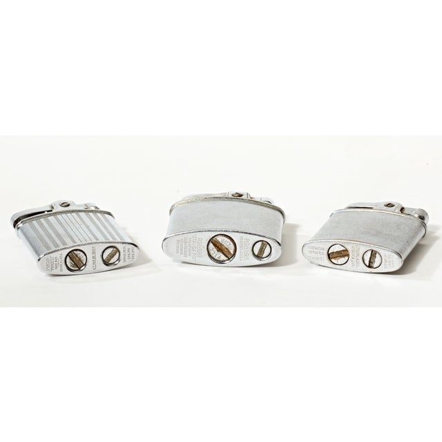 Ronson Collection of 3 Vintage Ronson Pocket Lighters For Sale - Image 4 of 5