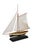 Traditional Vintage Nautical Maritime 1920s-1940s Yacht Boat Sailboat Model 36" For Sale - Image 3 of 18