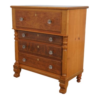 Antique American Empire Small Scale Chest of Drawers For Sale