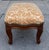 Wood Antique Louis XV French Provincial Footstool With Fortuny Seat For Sale - Image 7 of 7