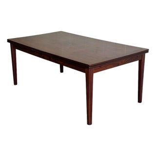 Skovby Mobelfabrik Rosewood Extendable Dining Table Denmark Mid-Century Modern 1970s For Sale
