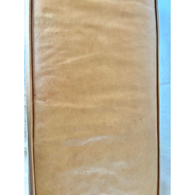 20th Century Leather Upholstered Bench For Sale - Image 10 of 12