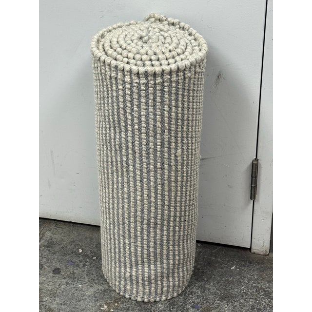 2ft 4in × 11ft 8in Safavieh Silver Natura Runner Wool/Cotton Rug For Sale - Image 11 of 12