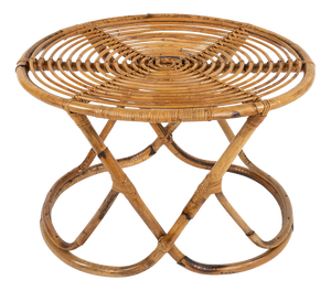 Mid-Century Modern Coffee Table in Bamboo and Rattan by Tito Agnoli, Italy, 1960s