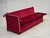 Danish Three-Seater Drop Arm Spanish Sofa in Red Furniture Velour, 1970s For Sale - Image 11 of 18