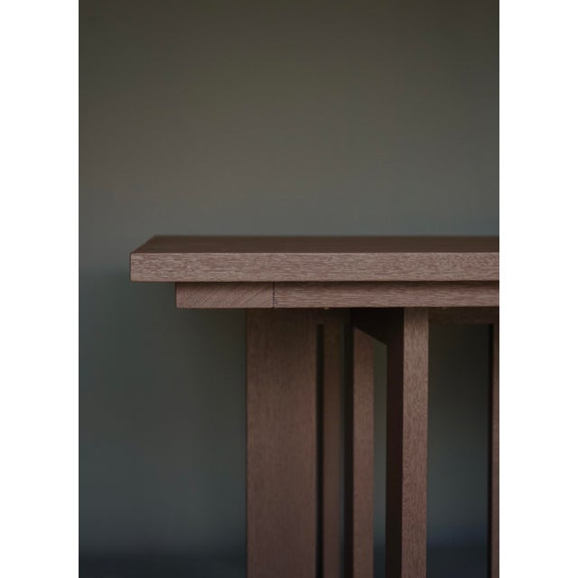 Bossche School Merbau Dining Table from Hans van der Laan & Harry van Hal, 1979 For Sale - Image 13 of 18