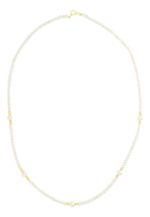 Button Shaped Freshwater Pearl 16" Necklace