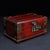 Asian Vintage Redwood Jewelry Box With Combination Lock and Brass Mounts For Sale - Image 3 of 10