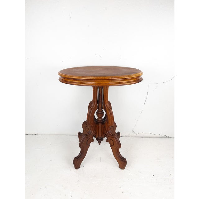 A wonderfully delicate and sturdy East Lake Era side table.