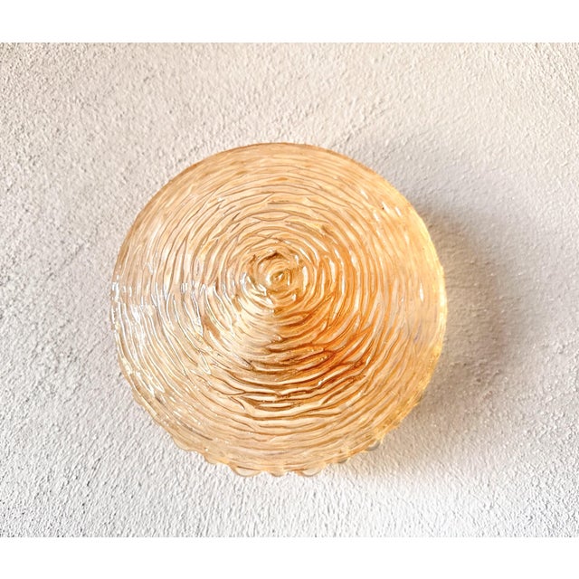 Beautiful mid-century design. 1970s wall or ceiling lamps made by the German company Glashütte Limburg and designed by...