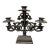 Vintage Art Nouveau Triple French Gothic Candelabra Candle Holder For Sale