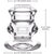 Clear Glass Taper Candle Holders Set Two For Sale - Image 4 of 8