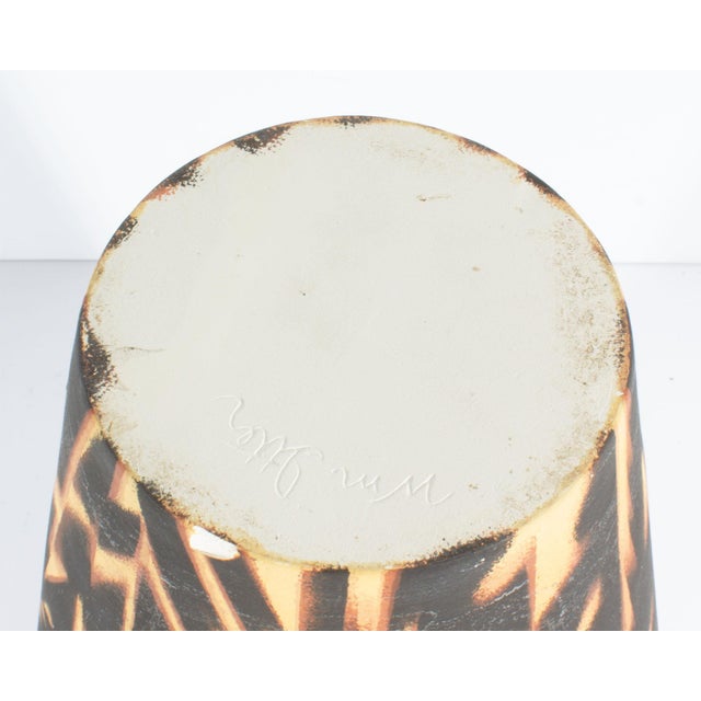 1980s Studio Pottery Vase by William Itter For Sale - Image 9 of 10
