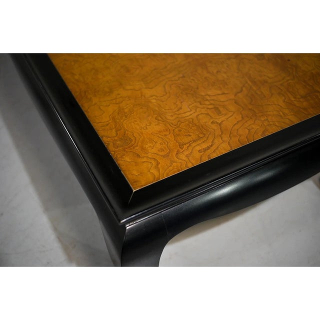 1970s Chin Hua Burled Wood Coffee Table by Century Furniture Ray Sabota For Sale In Chicago - Image 6 of 10