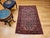Persian Vintage Malayer Area Rug, Hand-Knotted Wool, Geometric Pattern, 3x5, Ivory & Red For Sale - Image 3 of 13