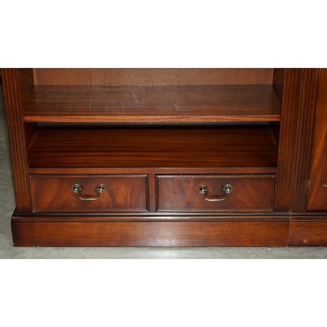 Flamed Hardwood Open Bookcase, Set of 3 For Sale - Image 9 of 18