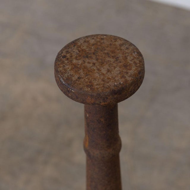 Metal Pair of Large 19th Century French Andirons For Sale - Image 7 of 8