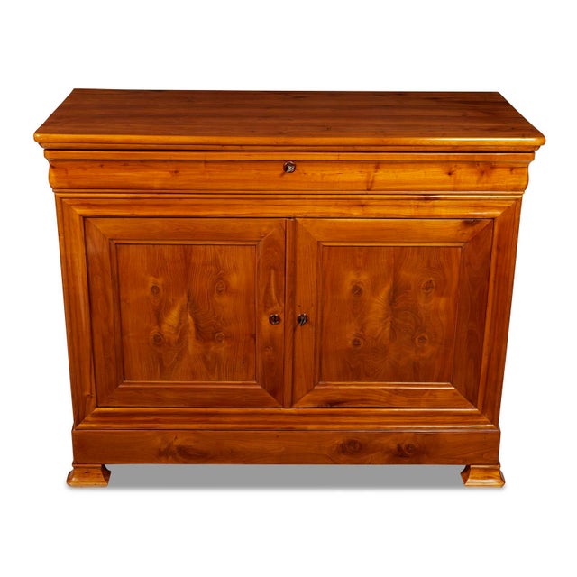 Wood Biedermeier Sideboard or Crendenza in Cherrywood For Sale - Image 7 of 9