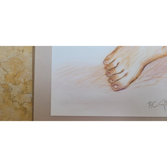 r.c. Gorman - Woman With Pink Skirt and Light Blue Blouse - 1983 For Sale In Los Angeles - Image 6 of 6