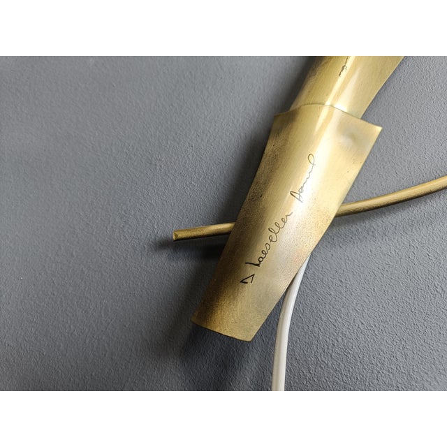 1970s Palm Tree Wall Light from Daniel dHaeseleer, 1970s For Sale - Image 5 of 13