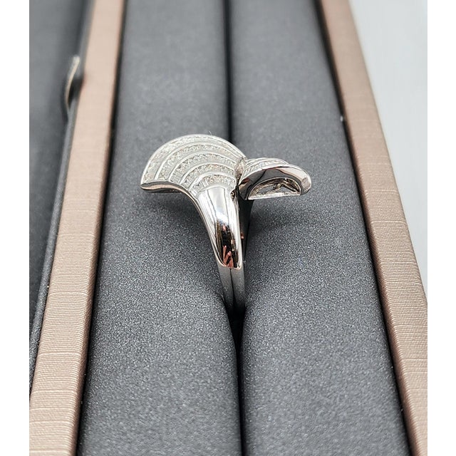Metal 2.23 Ct Diamond Ring Size 6.75 For Sale - Image 7 of 9