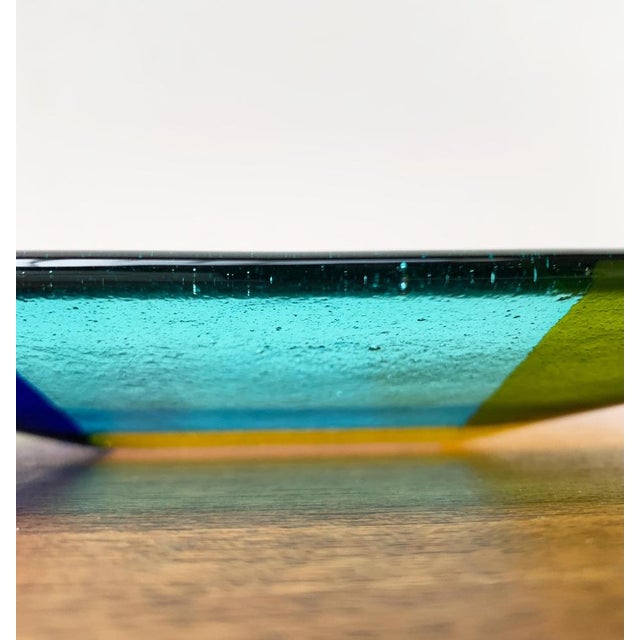 Vintage Danish Art Glass Bowl from Greve Glaskunst, 1980s For Sale - Image 12 of 18