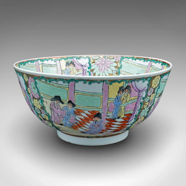 1900s Antique Victorian Chinese Ceramic Decorative Bowl For Sale - Image 12 of 12