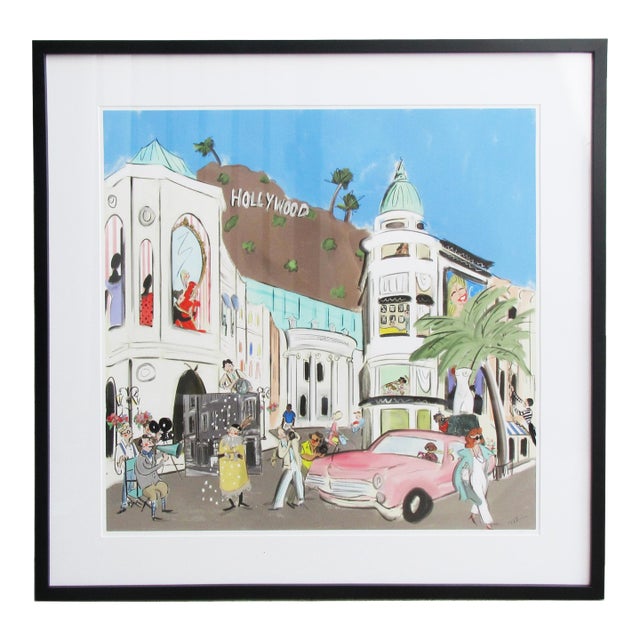 Grace Travels the World: Los Angeles, Framed Print For Sale