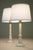 Art Deco 1930s Art Deco Streamline Alabaster Marble Brass Candlestick Table Lamps Italy - a Pair For Sale - Image 3 of 13