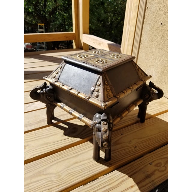 Elephant Themed Storage Box For Sale - Image 4 of 8