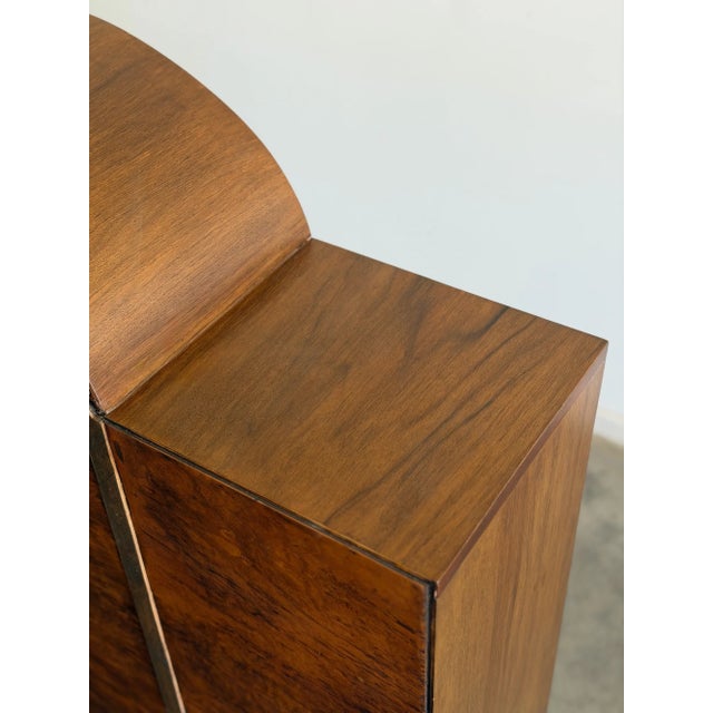 1960s Art Deco Waterfall Cabinet For Sale - Image 11 of 16