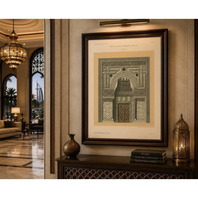 Paper Alexandre Marcel Raymond, Karatay Madrasa Portal, 1924, Lithograph For Sale - Image 7 of 10