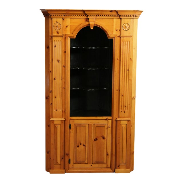Stephen Von Hohen Books Country Collection Custom Pine Corner Cabinet For Sale