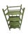 Green 1970s Calke‑Green High‑Gloss Étagère • Bamboo‑Style Shelving • Chinoiserie Coastal For Sale - Image 8 of 9
