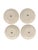 Yellow Set of 4 Bat Trang Vietnamese Ceramic Dessert/Salad Plates With Yellow and Blue Hand Painted Floral Motifs For Sale - Image 8 of 8