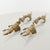Mid-Century Modern Sculptural Wings Italian Brass Drawer Pulls Door Handles - Set of 4 For Sale - Image 3 of 7