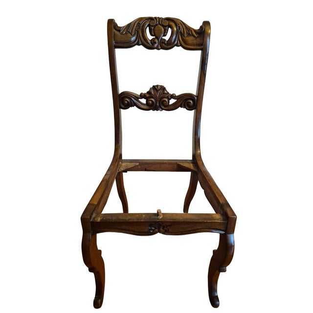 Antique Italian Louis XV Style Dining Chairs in Carved Wood, 1780, Set of 6 For Sale - Image 11 of 13
