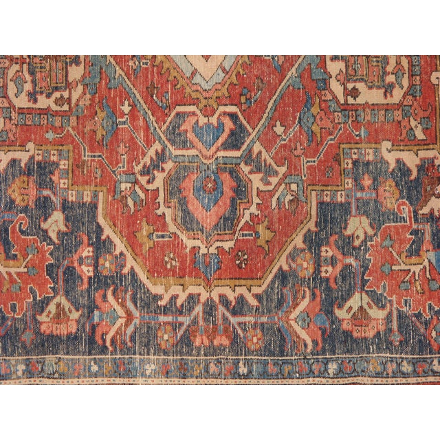 Antique Persian Serapi/ Karajah Baft Carpet For Sale - Image 9 of 9