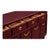 Professionally Refinished 1970s Drexel Accolade Campaign Buffet / Sideboard - Custom Luxurious Wine Burgundy For Sale - Image 9 of 10