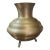 1950s South American Solid Brass Footed Minimalist Style Vase For Sale