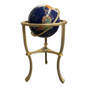 Alexander Kalifano Gemstone on Brass Tripod Stand