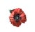 Mid 20th Century Vintage Potted Tole Red Poppy Flower / Floral Arrangement by Artist Helen Hornberger in an Antique Terracotta Pot For Sale - Image 5 of 8