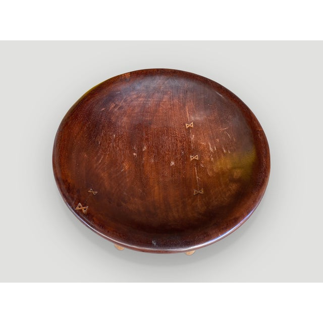 2010s Andrianna Shamaris Mid Century Couture Side Table For Sale - Image 5 of 5