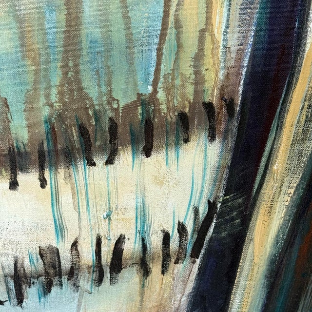2000 - 2009 Lorraine Donaghy Owen Original Abstract Painting "Ocean Echo" 2007 For Sale - Image 5 of 12