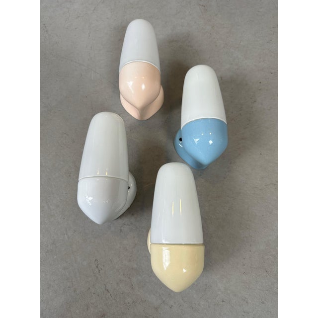 Wall Lamps in Pastel Colors by Wilhelm Wagenfeld, Set of 4 For Sale - Image 18 of 18