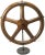 Vintage Iron Foundry Makers Steam - Water Valve Wood Wheel Mold With Custom Made Display Stand For Sale - Image 13 of 13